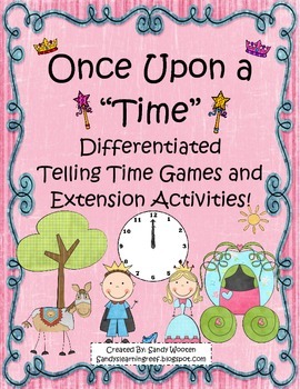 Preview of Telling Time Differentiated Small Group Games and Extension Activities!