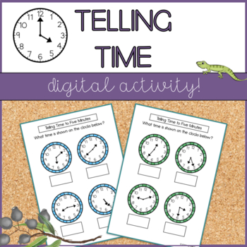 Preview of Telling Time | Digital Activity | Distance Learning