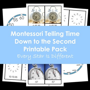 Preview of Telling Time: Down to the Second Printable Pack