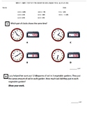 Telling Time, Elapsed Time Assessment