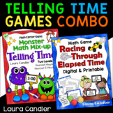 Telling Time / Elapsed Time Math Games Combo