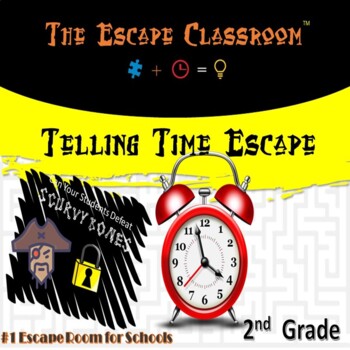 Preview of Telling Time Escape Room (2nd Grade) | The Escape Classroom