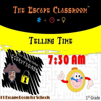 Preview of Telling Time Escape  Room (K - 1st Grade) | The Escape Classroom