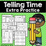 Telling Time Extra Practice Mega-Math Packet!
