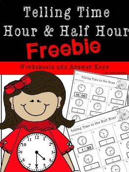 Preview of Telling Time FREEBIE with an Easel Activity