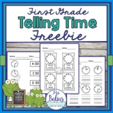 Telling Time FREEBIE First Grade Math Easel Compatible