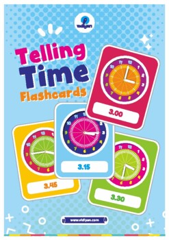 Preview of Telling Time - Flashcards Printable