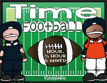 Preview of Telling Time Football (Easy)