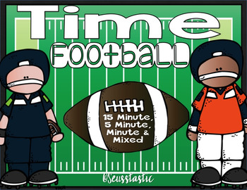 Preview of Telling Time Football (Hard)