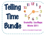 Telling Time Fun Activity Bundle with Practice and Activities