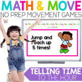 Telling Time Game | Time to the Hour Worksheets | MATH AND