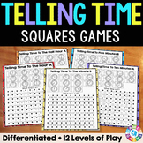 Telling Time Game Worksheets to the Nearest Minute, 5 Minu