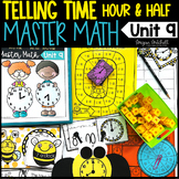 Telling Time Guided Master Math Unit 9 Hour & Half Hour