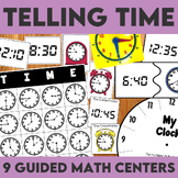 Telling Time Guided Math Centers | Telling Time Activities