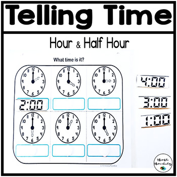 Preview of Telling Time to the Hour and Half Hour