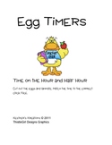 Telling Time Hour and Half Hour Egg Timer