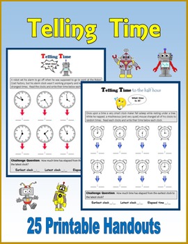 Preview of Telling Time (Hours and Minutes)