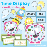 Telling Time Interactive Display and Poster with Craft