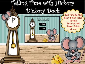 Preview of Telling Time Interactive PowerPoint Game