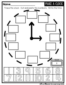 telling time interactive worksheets no prep by fun hands on learning