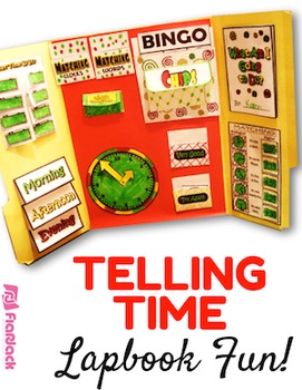Preview of Telling Time Lapbook File Folder Activities