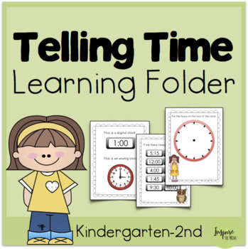 Preview of Telling Time Learning Folder