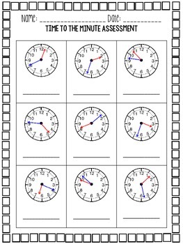 Time to the Minute by The Fabulous Life of an Elementary Teacher