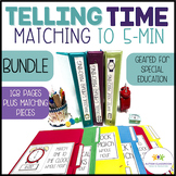 Telling Time Matching Bundle for Special Education: Hour u