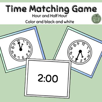 Preview of Telling Time Matching Game