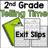 Telling Time Math Exit Slips 2nd Grade