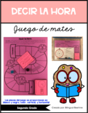 Telling Time Math Game (SPANISH)/Decir la Hora