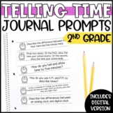Telling Time Math Journal Prompts - 2nd Grade