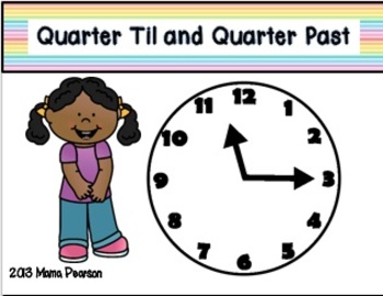 Telling Time Musical Chairs Game Quarter To And Quarter Past