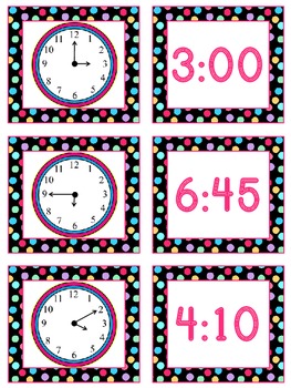 Preview of Telling Time to the Nearest 5 Minutes Games for Math Stations & Activities