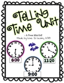 Telling Time Math Unit