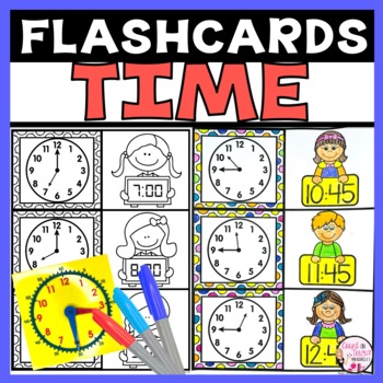 Preview of Telling Time Flash Cards - Telling Time Games