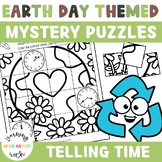 Telling Time Mystery Picture Puzzle Earth Day Themed