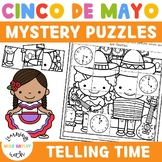 Telling Time Mystery Picture Puzzle Cinco De Mayo Themed