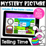Telling Time Mystery Riddle BOOM Cards™ (Easter Edition)