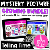 Telling Time Mystery Riddle BOOM Cards™ Bundle!