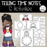 Telling Time Notes and Worksheets