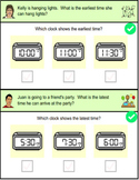 Telling Time Number Line Activity PDF Slides