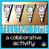 Telling Time Math Pennant Activity