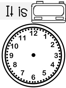 Telling Time - Clock Playdough Mats