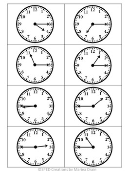 Telling Time Pocket Activity {Free} by SPED Creations by Mariea Drain