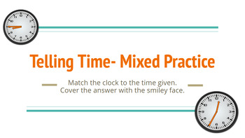 Preview of Telling Time Practice