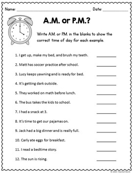 telling time practice analog digital am pm by rachel k resources