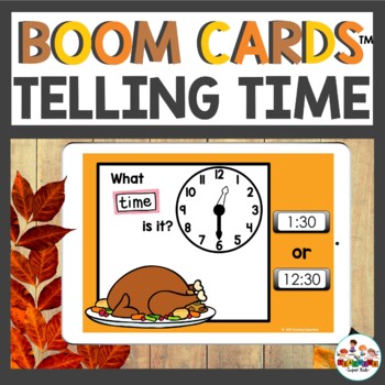 Preview of Telling Time Practice Boom Cards