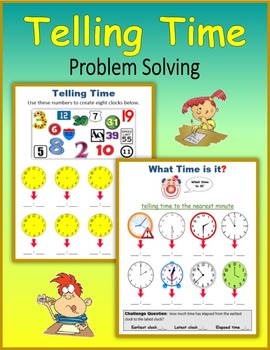 Preview of Telling Time - Problem Solving