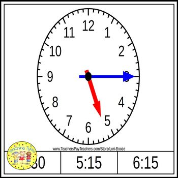 Telling Time Quarter Hour Bundle by Teaching Tykes | TpT